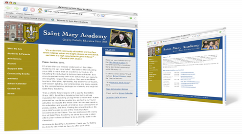 The Saint Mary Academy web site