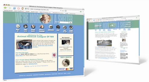 Animal Rescue League of NH web site
