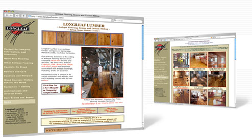 LongLeaf Lumber web site