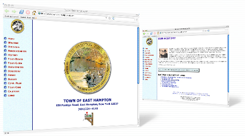 Town of East Hampton's web site