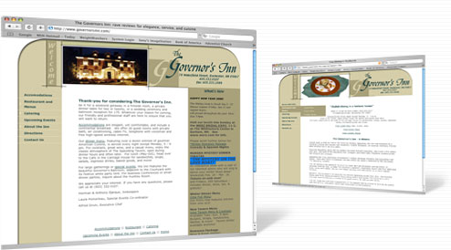 Governor's Inn home page